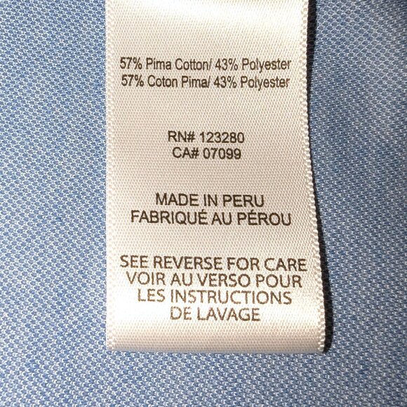 Travis Mathew Men’s | Pima Cotton Blend "Baumen Around" Golf Polo Blue Palm | XL - Picture 10 of 14